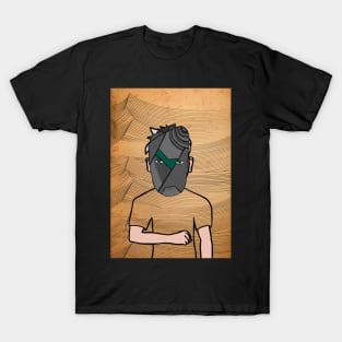 Deafening Silence - Digital Collectible with MaleMask, CrayonEye Color, and GreenSkin on TeePublic T-Shirt